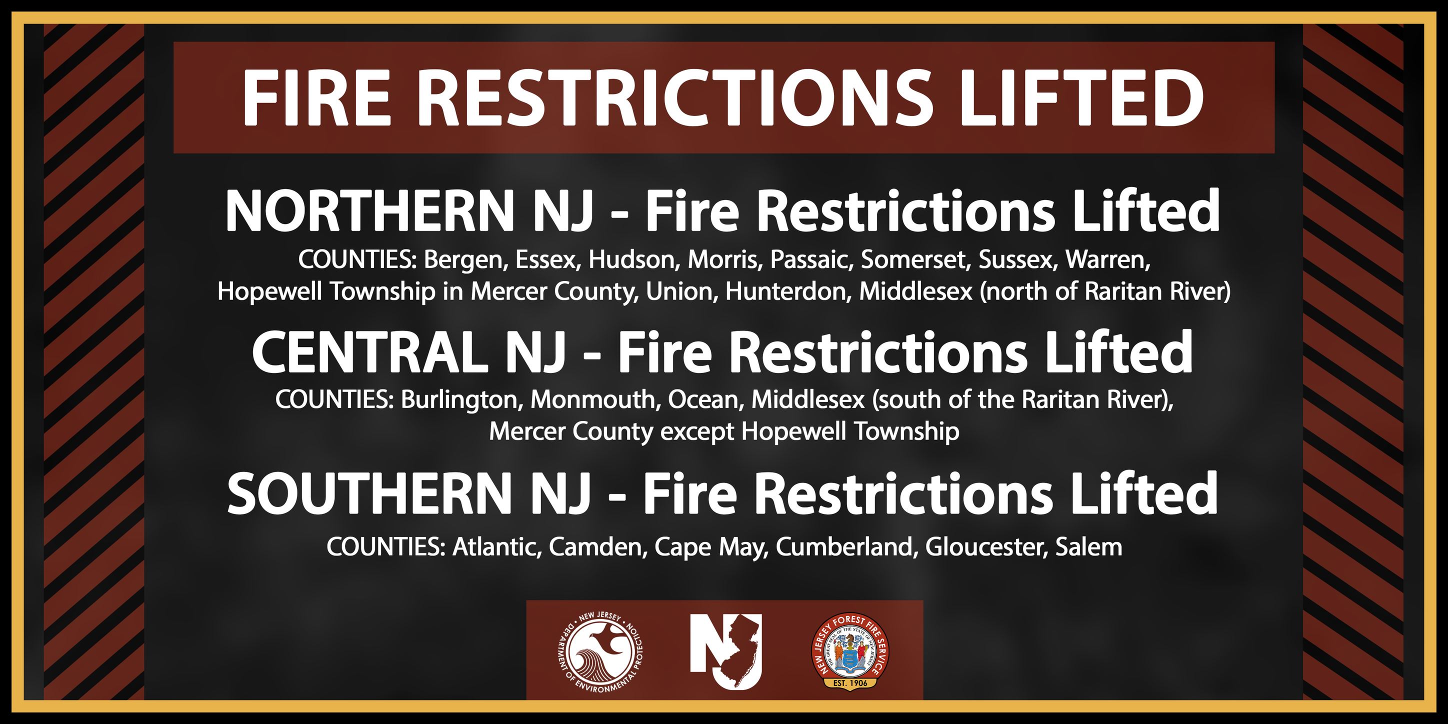 2024 Fire Restrictions Lifted